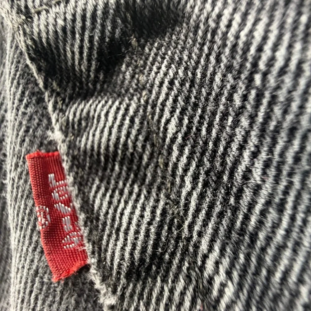 Levis 550 Relaxed Fit Tapered Leg Jeans Mens 34x30 Faded Black Denim Vintage
